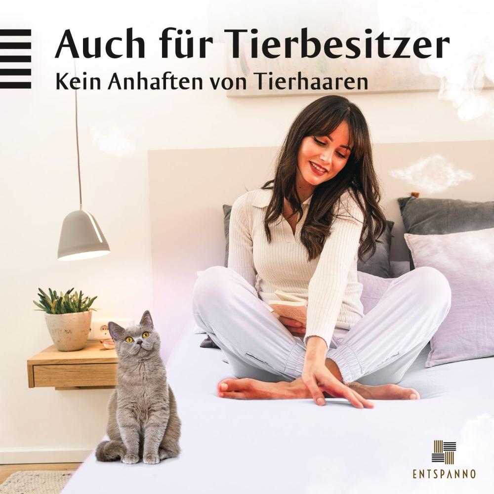 Luxus Spannbettlaken 180x200 - 200x220 -