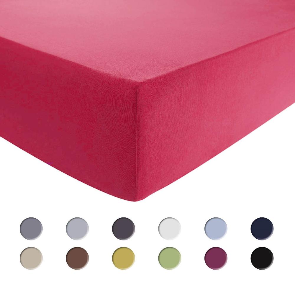 Luxus-Spannbettlaken 140-160 x 200-220 cm - Magenta