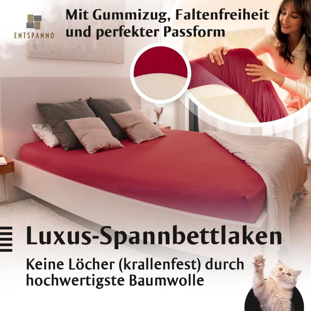 Luxus Spannbettlaken 180x200 - 200x220 -