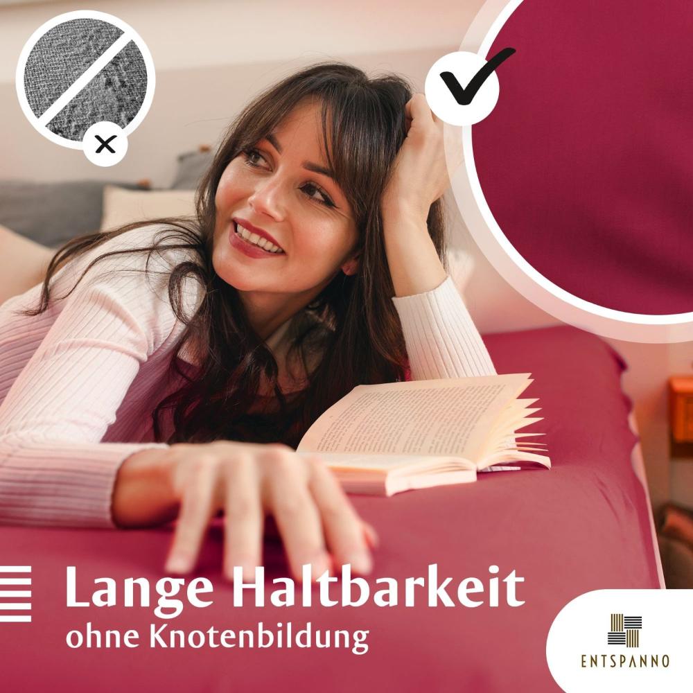 Luxus Spannbettlaken 180x200 - 200x220 -