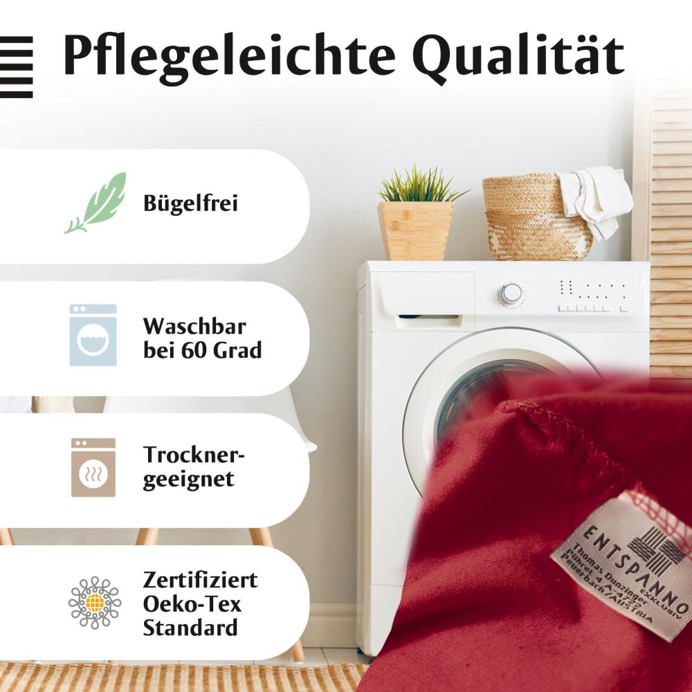 Luxus Spannbettlaken 180x200 - 200x220 -