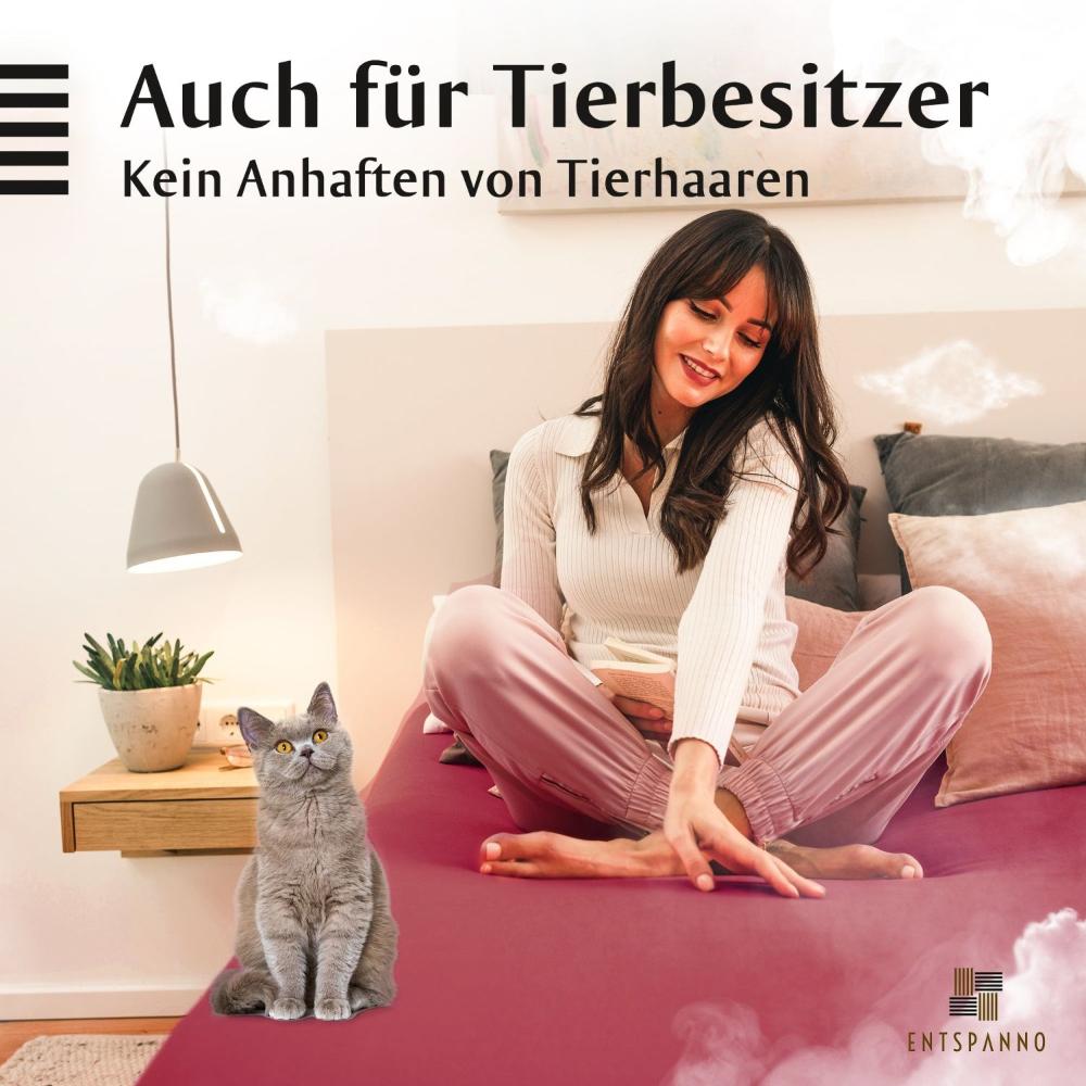 Luxus Spannbettlaken 180x200 - 200x220 -