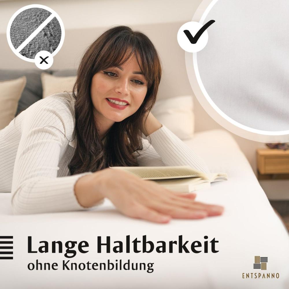 Luxus Spannbettlaken 90-100 x 200-220 cm -