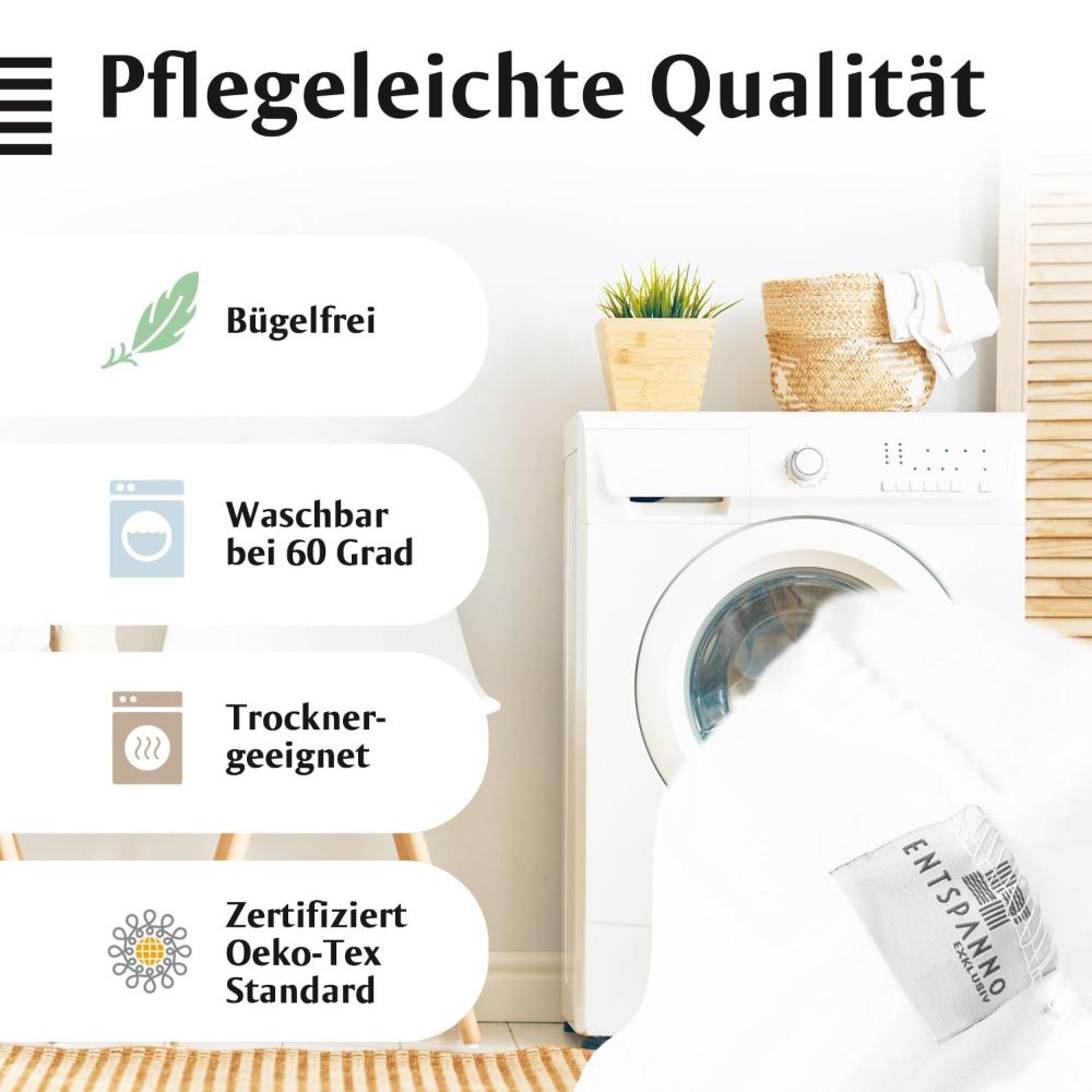 Luxus Spannbettlaken 180x200 - 200x220 -