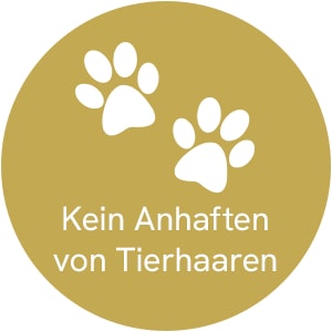 kein Anhaften von Tierhaaren