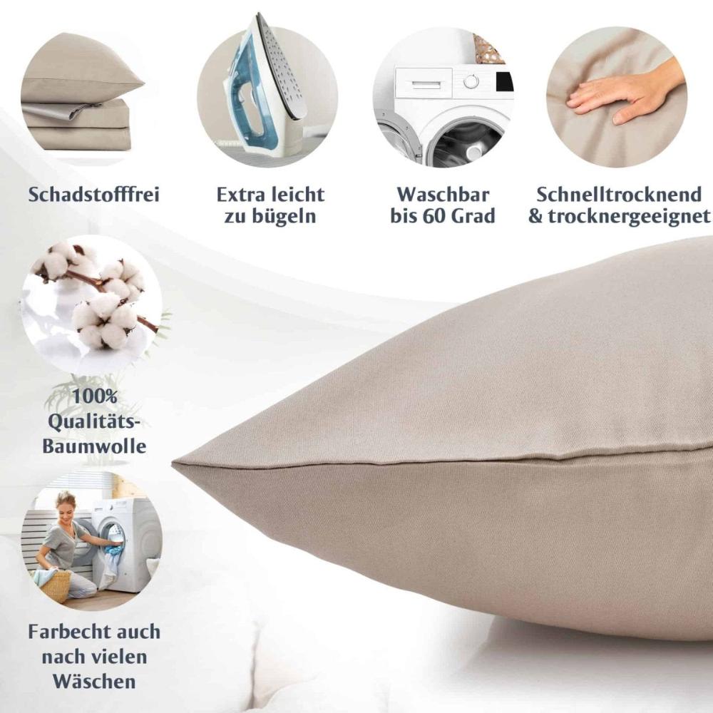 Luxus Baumwolle-Satin Bettwäsche Kissenbezug -