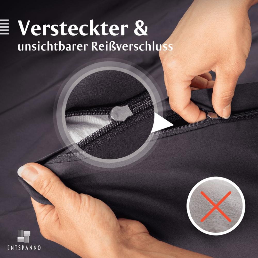 Luxus Baumwolle-Satin Bettwäsche Kissenbezug -