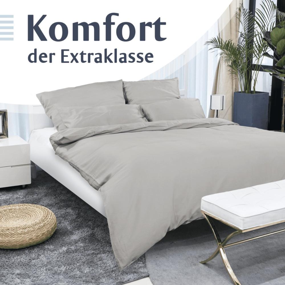 Luxus Baumwolle-Satin Bettwäsche Set -