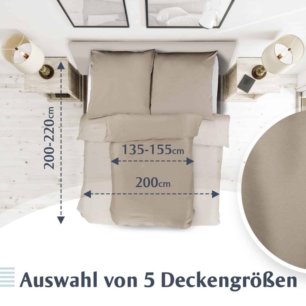 Luxus Baumwolle-Satin Bettwäsche Set -