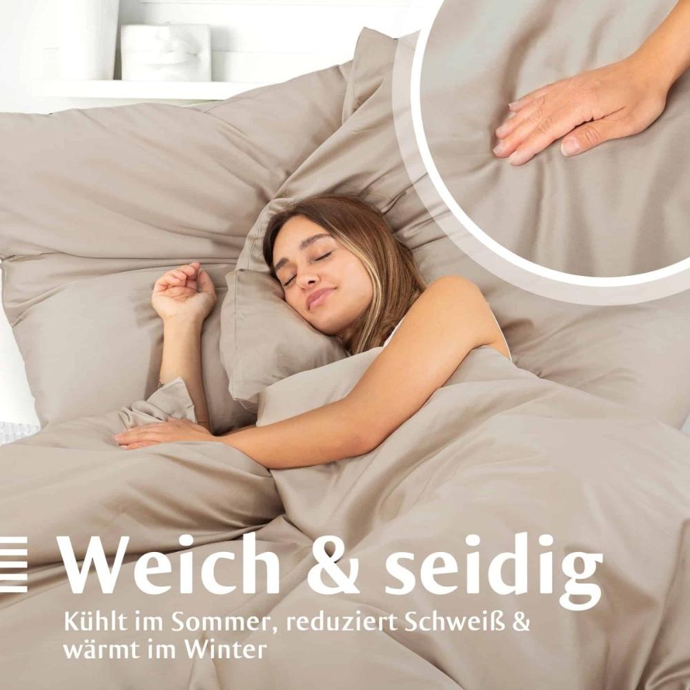 Luxus Baumwolle-Satin Bettwäsche Set -