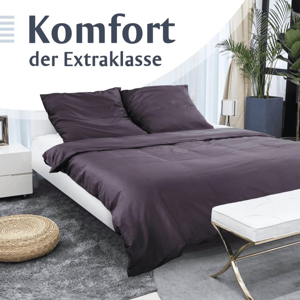 Luxus Baumwolle-Satin Bettwäsche Set -