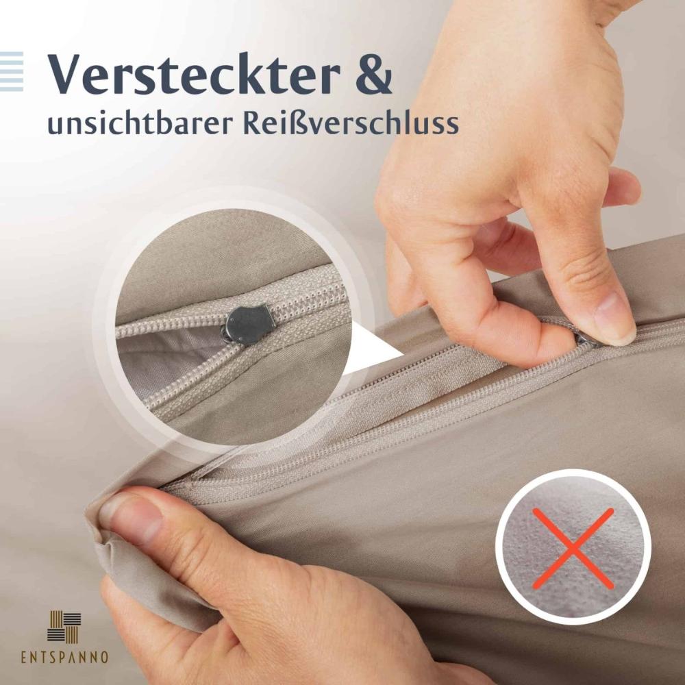 Luxus Baumwolle-Satin Bettwäsche Set -