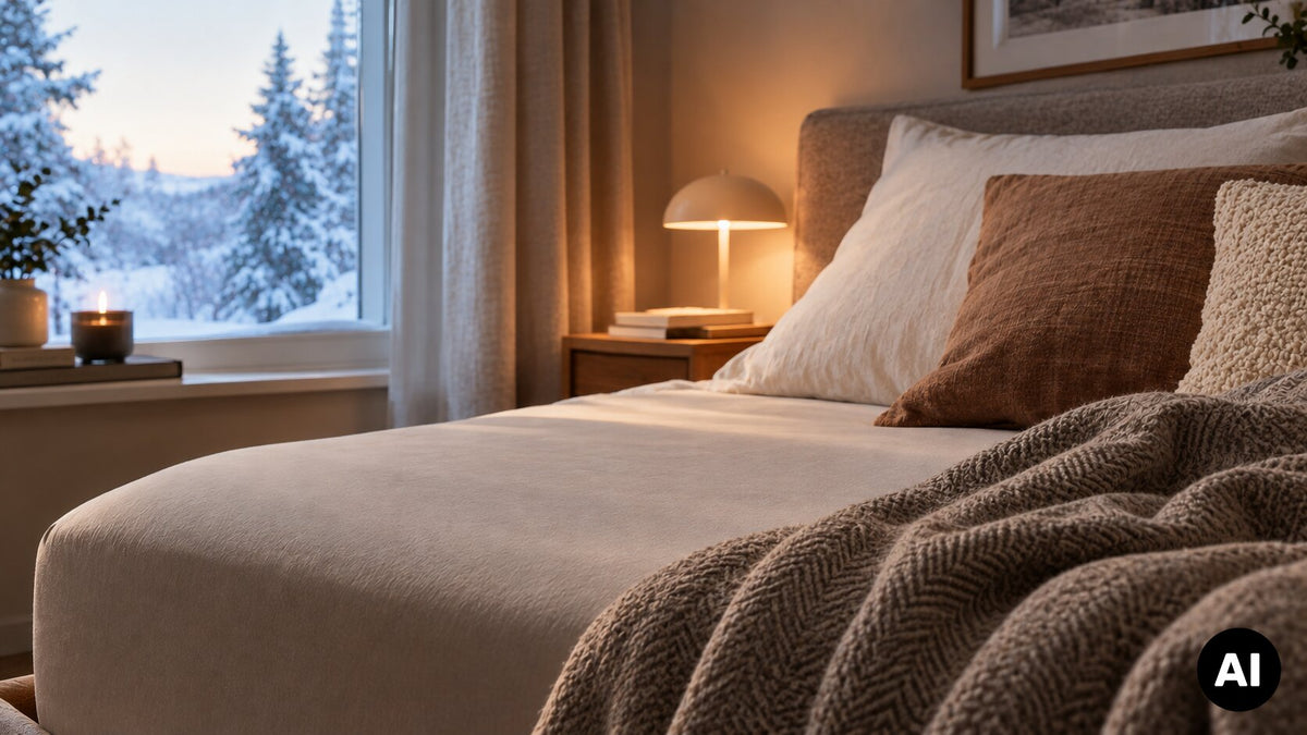 Spannbettlaken im Winter: Das beste Material für warme Nächte