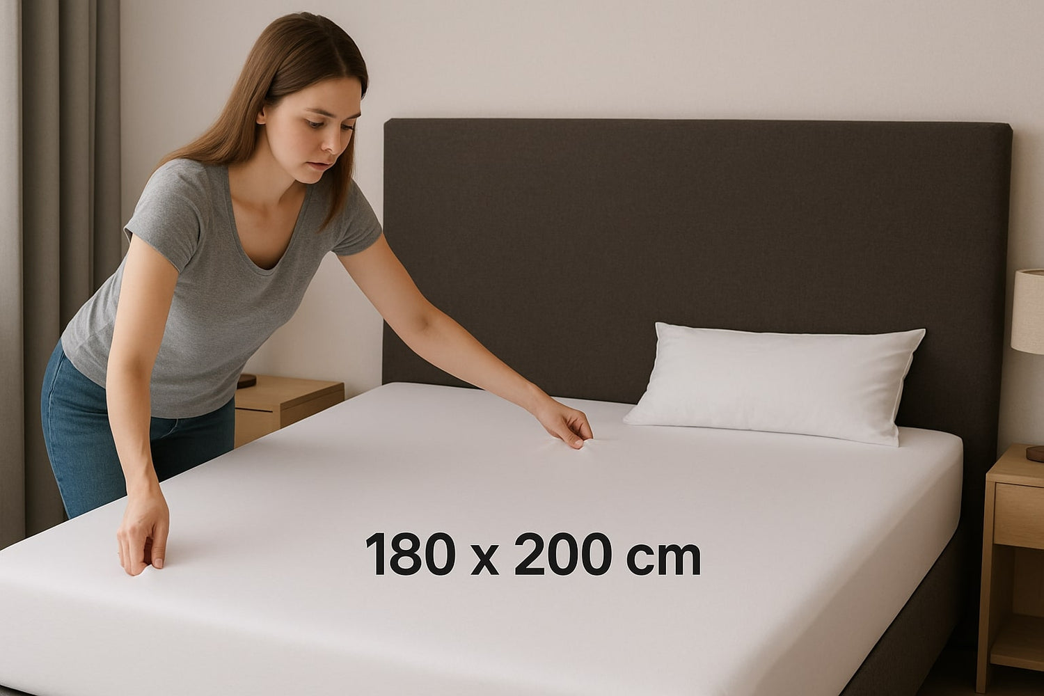Welche Bettlakengröße passt bei 180 x 200 cm?