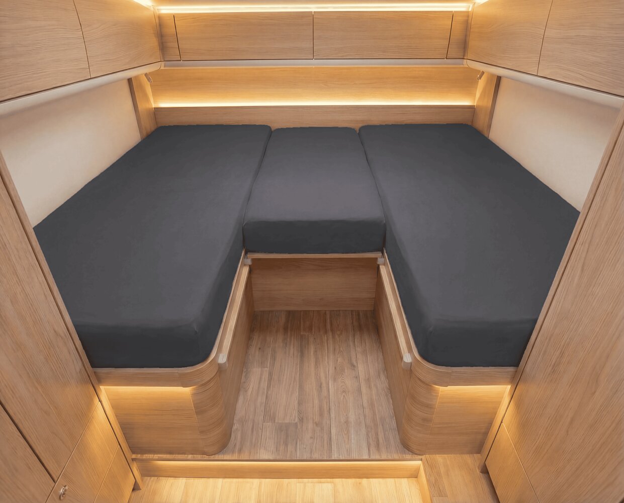Luxus Spannbettlaken für Wohnmobil &amp; Wohnwagen 3-teilig