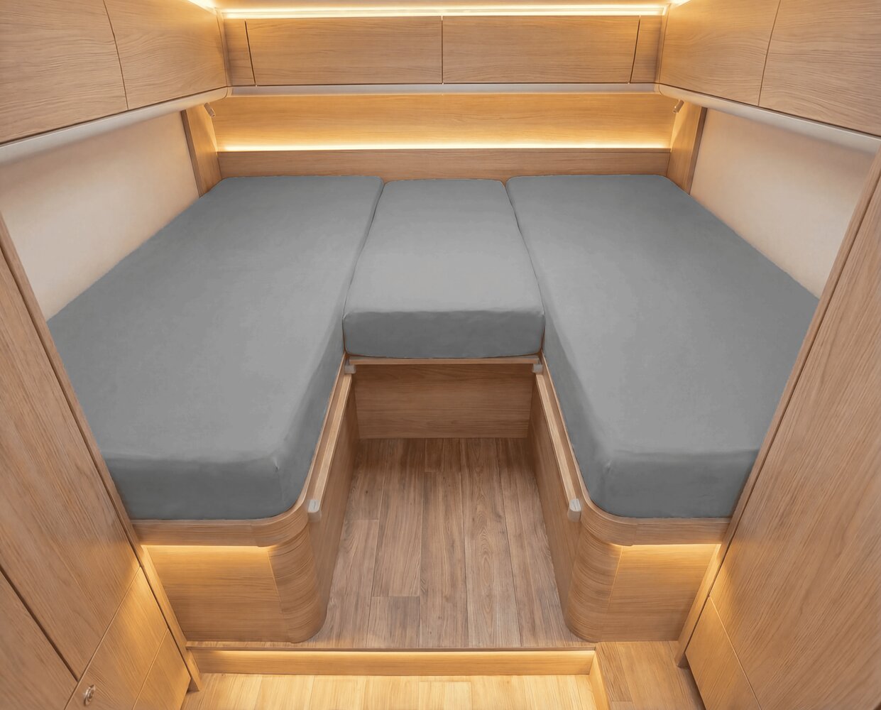 Luxus Spannbettlaken für Wohnmobil &amp; Wohnwagen 3-teilig
