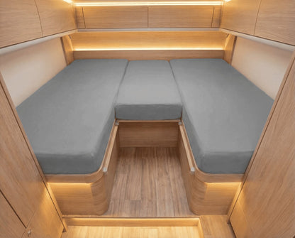 Luxus Spannbettlaken für Wohnmobil &amp; Wohnwagen 3-teilig