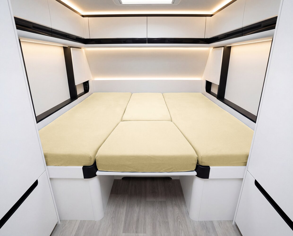 4-teiliges Spannbettlaken Set Wohnmobil und Wohnwagen