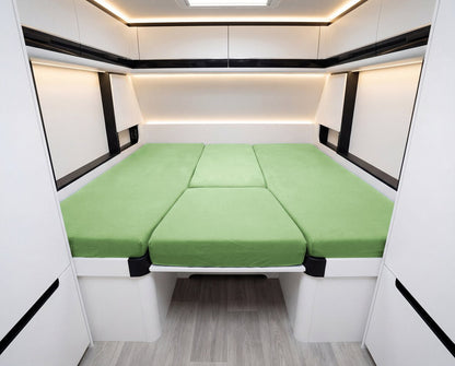 4-teiliges Spannbettlaken Set Wohnmobil und Wohnwagen