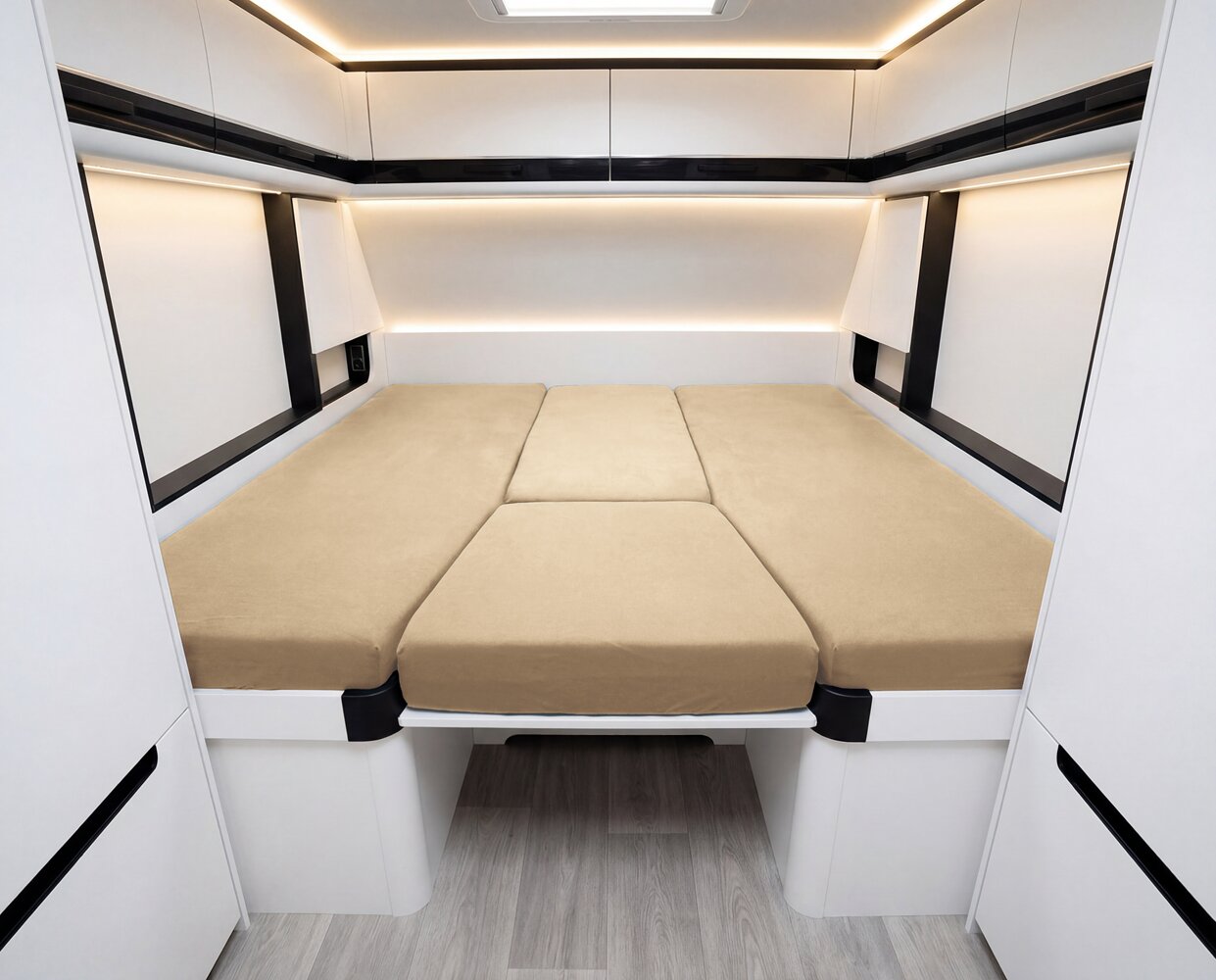 4-teiliges Spannbettlaken Set Wohnmobil und Wohnwagen