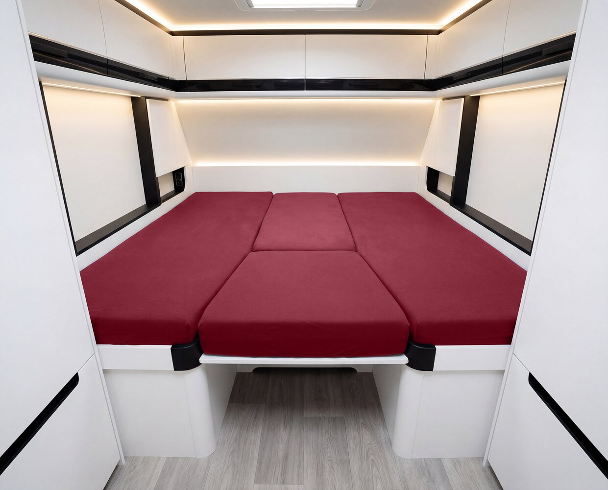 4-teiliges Spannbettlaken Set Wohnmobil und Wohnwagen