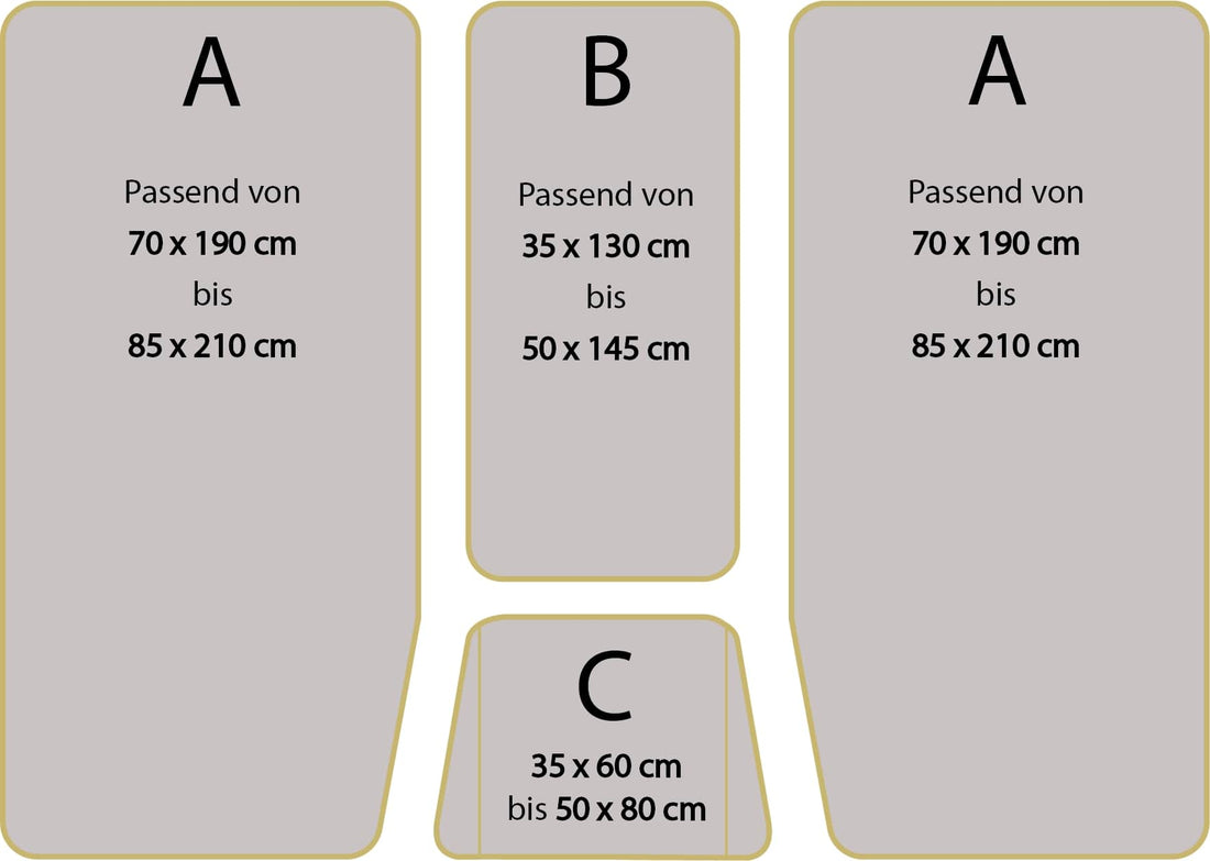 Luxus-Spannbettlaken für Wohnmobil & Wohnwagen 4-teilig - Weiß