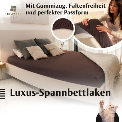 Boxspringbett Topper Luxus-Spannbettlaken -