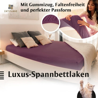Boxspringbett Topper Luxus-Spannbettlaken -