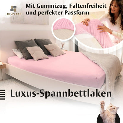 Luxus Spannbettlaken 180x200 - 200x220 -