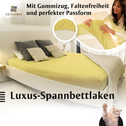 Boxspringbett Topper Luxus-Spannbettlaken -