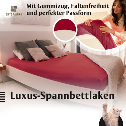Boxspringbett Topper Luxus-Spannbettlaken -